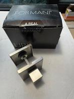 Formani toiletgarnituur Basic Square, Doe-het-zelf en Verbouw, Hang- en Sluitwerk, Ophalen of Verzenden, Nieuw, Rvs, Slot