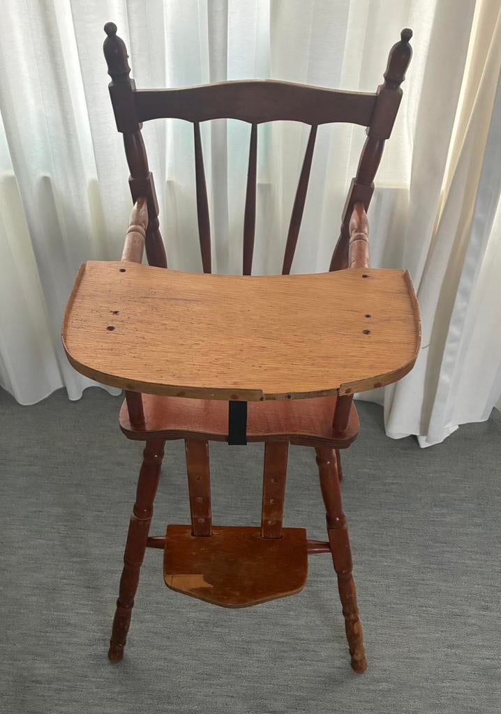 Houten Kinderstoel | Retro Jaren 50 | Stabiel | Opknappertje, Kinderen en Baby's, Kinderstoelen, Ophalen, Gebruikt, Overige typen