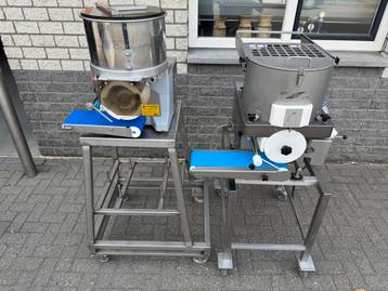 Hamburgermachine kookketel lintzaag gehaktmolen cutter tafel beschikbaar voor biedingen