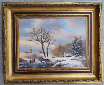 Jan van Ravenswaay 1789-1869 winterlandschap. beschikbaar voor biedingen