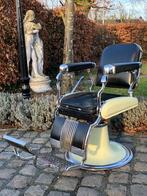 Vintage jaren ‘50 Belmont kappersstoel by J.J. Maes, Ophalen, Gebruikt, Zwart, Eén