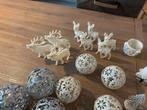 Kerstaccesoires.  Ballen rendierern en kerststerren, Huis en Inrichting, Woonaccessoires | Kandelaars en Kaarsen, Ophalen of Verzenden