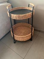 Bijzettafel, Huis en Inrichting, Tafels | Bijzettafels, Ophalen of Verzenden, Zo goed als nieuw, Rond, Minder dan 55 cm