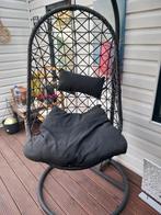 Leuke Ei Vormige Hangstoel, Huis en Inrichting, Stoelen, Ophalen, Zo goed als nieuw, Zwart, Metaal