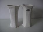 2 x Flora Gouda plateel keramiek vazen jr. 1955-1960., Ophalen of Verzenden