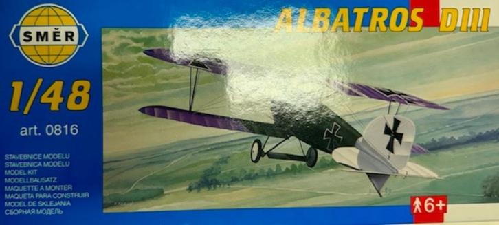 Coelianmodels, Smer, 0816, Albatros D. III, 1/48, €5,99, Hobby en Vrije tijd, Modelbouw | Vliegtuigen en Helikopters, Nieuw, Vliegtuig
