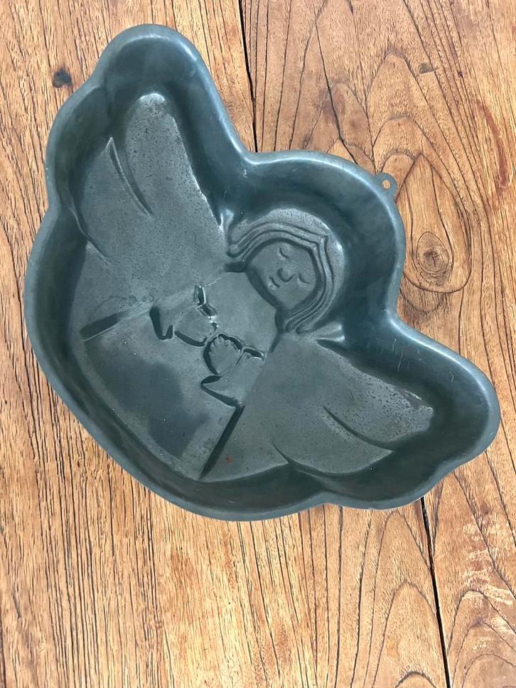 Leuk oud bakblik kerstengel, Diversen, Kerst, Zo goed als nieuw, Ophalen of Verzenden