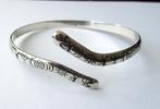 925 Zilveren Unieke Manchet Slang snake armband, Armband, Ophalen of Verzenden, Zilver