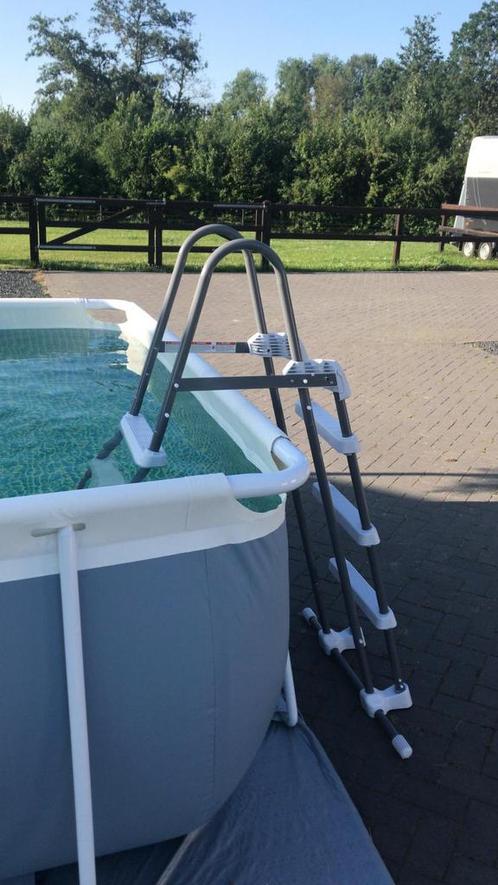 Intex 488-244-107 met warmtepomp en filter, Tuin en Terras, Zwembaden, Gebruikt, Opzetzwembad, 80 tot 120 cm, 400 cm of meer, 200 tot 300 cm