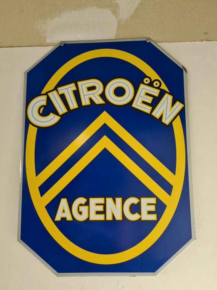 Reclame bord Citroën Agence, Verzamelen, Merken en Reclamevoorwerpen, Zo goed als nieuw, Reclamebord, Ophalen of Verzenden