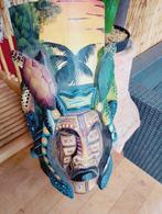 Polynesische Hawaïaanse houten tiki masker, Ophalen of Verzenden