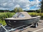 Prachtige Nautica 480 met 15pk Suzuki evt Trailer, Watersport en Boten, Ophalen, 10 tot 30 pk, 3 tot 6 meter, Buitenboordmotor
