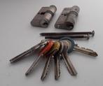 2 Cilindersloten met dezelfde sleutels, Ophalen, Rvs, Slot