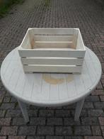 kistje van hout wit planten kruidentuintje opbergkist, Tuin en Terras, Bloembakken en Plantenbakken, Ophalen, Gebruikt, Hout, Minder dan 60 cm