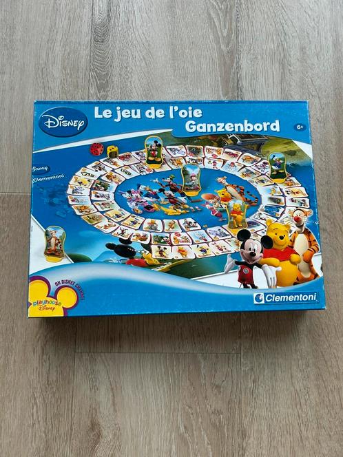 Ganzenbord Disney editie, Hobby en Vrije tijd, Gezelschapsspellen | Bordspellen, Zo goed als nieuw, Ophalen of Verzenden