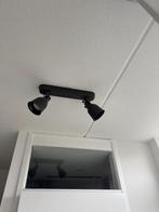 Ikea hektar plafond rail 2 spots, Ophalen, Gebruikt, Metaal of Aluminium, Plafondspot of Wandspot