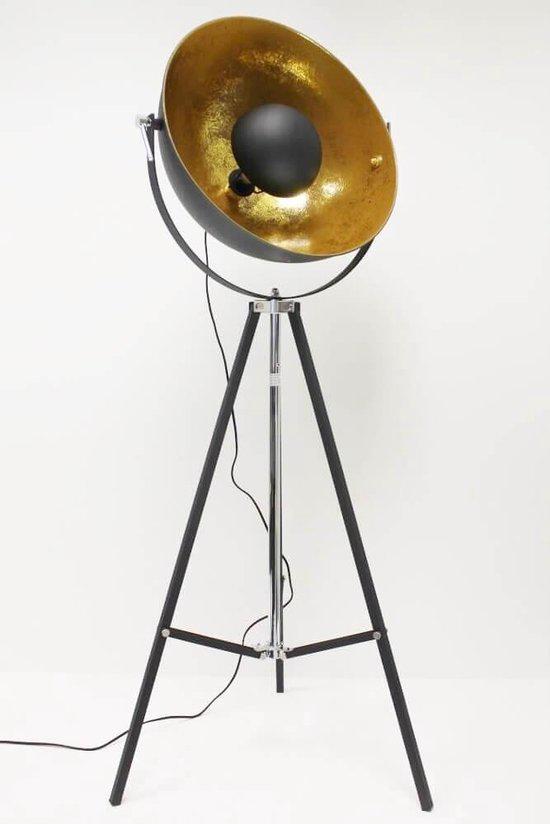 Vloerlamp Golden Sun, Ophalen, Zo goed als nieuw, Metaal, Industriëel