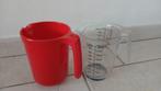 2x maatkan beslagkom mengkom, Huis en Inrichting, Keuken | Tupperware, Ophalen of Verzenden, Nieuw, Rood, Beker of Kan