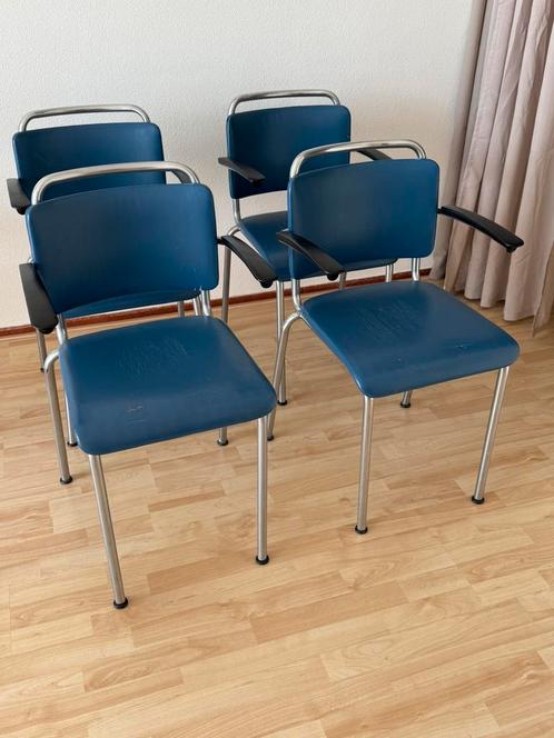 Set van 4 Gispen stoelen, Huis en Inrichting, Stoelen, Gebruikt, Vier, Verzenden