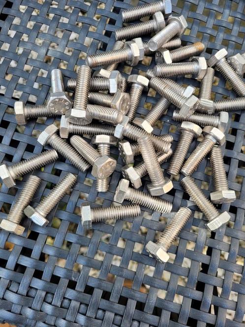 Bouten, moeren, ringen, RVS, messing en gegalvaniseerd, Doe-het-zelf en Verbouw, Metalen, Zo goed als nieuw, Koper of Messing