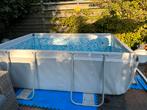 Bestway zwembad met flow clear pomp en ondervloer., Tuin en Terras, 200 tot 400 cm, Gebruikt, Rechthoekig, Ophalen of Verzenden