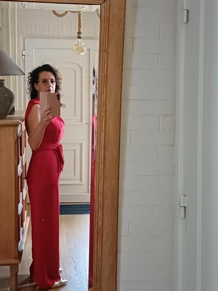 Elegante Rode Jumpsuit - Phase Eight, Kleding | Dames, Jumpsuits, Zo goed als nieuw, Maat 38/40 (M), Rood, Ophalen of Verzenden