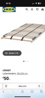 Lattenbodem 90x200 2x Ikea Lonsey, Huis en Inrichting, Slaapkamer | Bedden, Ophalen, 90 cm, Eenpersoons, Beige