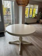 Eettafel wit uitschuifbaar Ingatorp Ikea, Huis en Inrichting, Tafels | Eettafels, Ophalen, Gebruikt, 50 tot 100 cm, 100 tot 150 cm