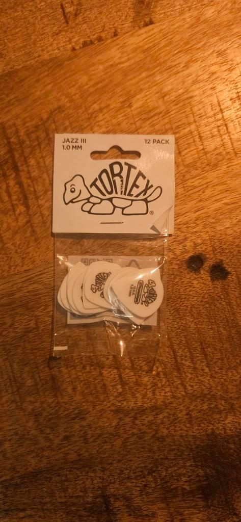 Jim Dunlop Jazz III Plectrums - 12 stuks, Muziek en Instrumenten, Instrumenten | Toebehoren, Nieuw, Ophalen of Verzenden