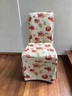 Stoel met hoes bloemenpatroon vintage, Ophalen, Overige kleuren, Zo goed als nieuw, Eén