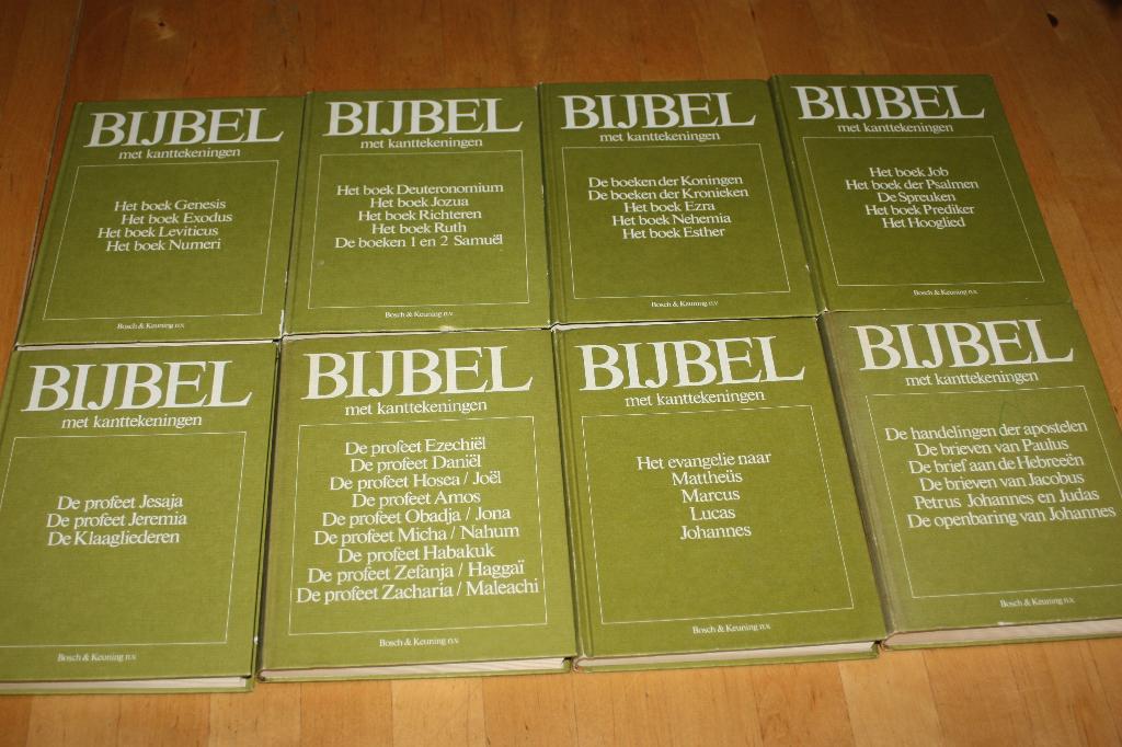 Bijbel met kanttekeningen, serie acht delen studiebijbel, Ophalen of Verzenden, Gelezen, Christendom | Protestants