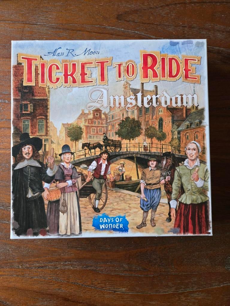 Ticket to Ride Amsterdam - Uitbreiding, Hobby en Vrije tijd, Gezelschapsspellen | Bordspellen, Een of twee spelers, Ophalen of Verzenden
