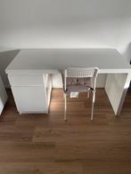 Bureau MALM IKEA, Ophalen of Verzenden, Gebruikt, Bureau