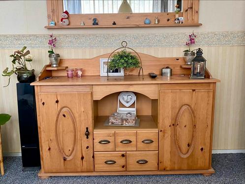 Kast en spiegel, Huis en Inrichting, Woonaccessoires | Spiegels, Gebruikt, Rechthoekig, Ophalen