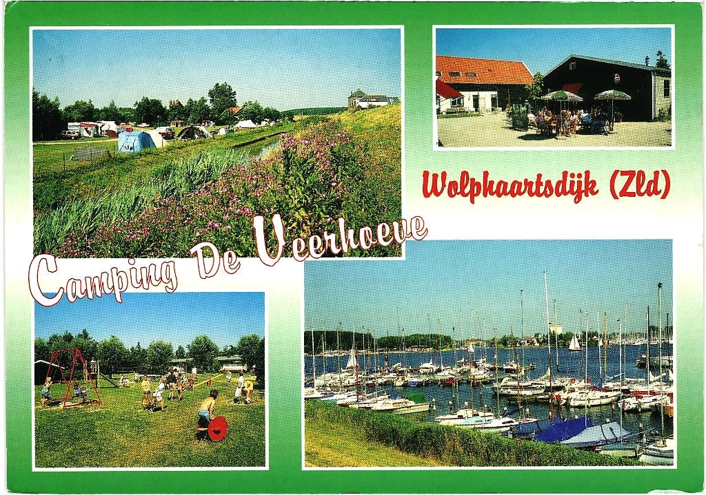 78384 Wolphaartsdijk ZL 1972 camping de Veerhoeve Gelopen, Ophalen of Verzenden, 1960 tot 1980, Gelopen, Zeeland