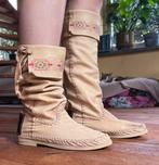 Originele Hector- Riccione laarzen leer maat 39-40 ibiza, Hoge laarzen, Beige, Ophalen of Verzenden, Zo goed als nieuw
