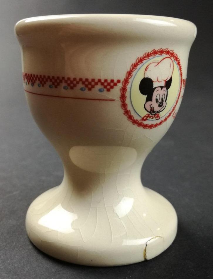 Disney Eierdop MICKEY GOURMET Disneyland Paris, Verzamelen, Disney, Gebruikt, Servies, Mickey Mouse, Verzenden