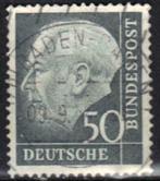 Duitsland Bundespost 1953-1954 - Yvert 71A - Heuss (ST), Postzegels en Munten, Postzegels | Europa | Duitsland, Ophalen, BRD, Gestempeld
