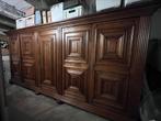Grote robuuste neo renaissance eiken kussenkast met panelen, Antiek en Kunst, Ophalen