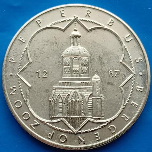 Bergen op Zoom 1 Krabbendaalder, Peperbus 1267 - 1987, Postzegels en Munten, Penningen en Medailles, Overige materialen, Nederland