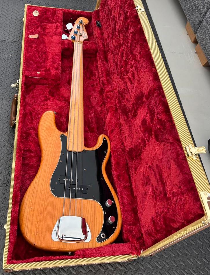 Fender Precision Fretless 1978, Muziek en Instrumenten, Snaarinstrumenten | Gitaren | Bas, Gebruikt, Elektrisch, Fretloos, Ophalen of Verzenden