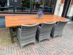 Tafel buiten, Tuin en Terras, Tuintafels, Gebruikt, Rechthoekig, Hout, Ophalen