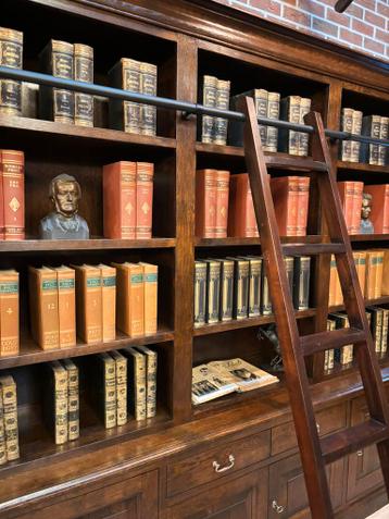 Boekenkast met Ladder eikenhout - afbeelding 17