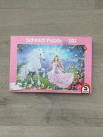 Mooie Eenhoorn en prinses puzzel 100 stukjes, 6 jaar of ouder, Meer dan 50 stukjes, Ophalen of Verzenden, Zo goed als nieuw