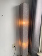 Staande vloerlamp grijs gemeleerde stof mooi licht, Ophalen, Zo goed als nieuw, Stof, 100 tot 150 cm
