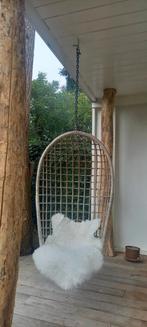 Vintage hangstoel, Huis en Inrichting, Stoelen, Ophalen, Bruin, Eén