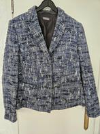 Basler Blauw tweed wollen Jasje Colbertje maat 44, Kleding | Dames, Zo goed als nieuw, Jasje, Verzenden, Blauw