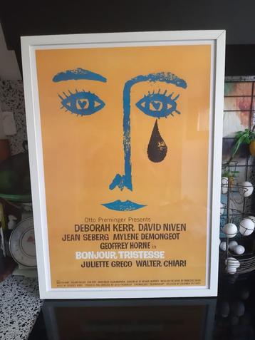 Bonjour Tristesse Filmposter Ingelijst beschikbaar voor biedingen