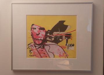 Ingelijste Herman Brood piano beschikbaar voor biedingen
