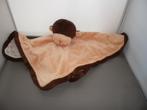 Menzis natalis aap bruin/lichtbruin 38x38 van zachte velours, Kinderen en Baby's, Speelgoed | Knuffels en Pluche, Ophalen of Verzenden